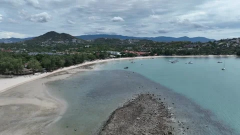 Aerial view of seashore of Koh Samui Thailand 库存影片 266800453