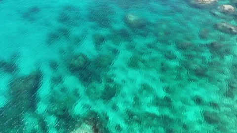 Aerial view of the seashore landscape of Koh Tao Thailand Stock Footage 266790445