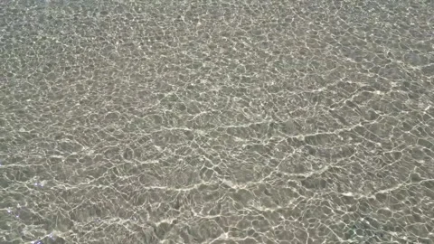 Aerial View of Seashore Patterns Stock Footage 253085674