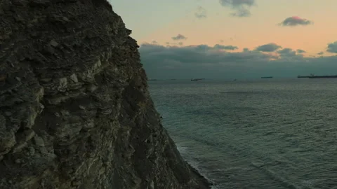 Aerial view of seaside Stock Footage 192934512