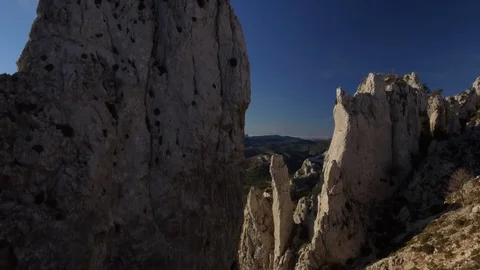 Aerial view of Serrella mountain range Stock Footage 107901583