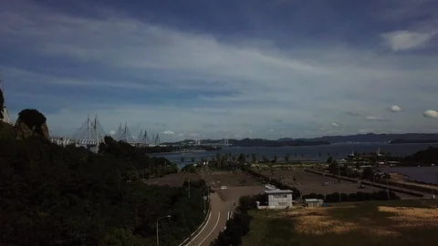 The aerial view of Setouchi Stock Footage 114124926