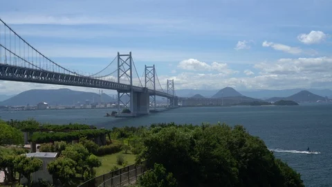 The aerial view of Setouchi Stock Footage 114130688