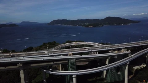 The aerial view of Setouchi Stock Footage 114157199