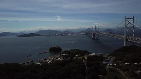 The aerial view of Setouchi Stock Footage 114157218