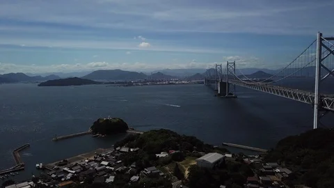 The aerial view of Setouchi Stock Footage 114157261