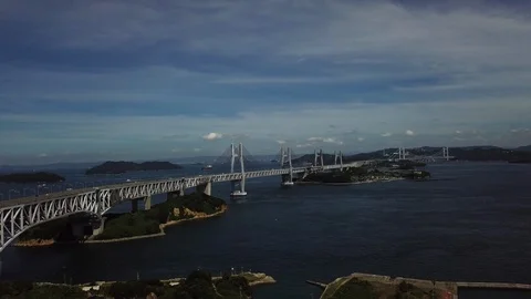 The aerial view of Setouchi Stock Footage 114157262