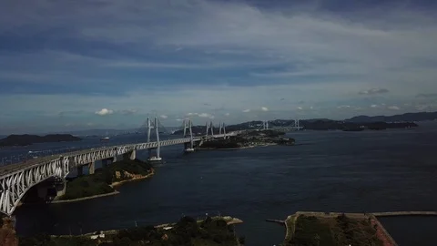 The aerial view of Setouchi Stock Footage 114157276