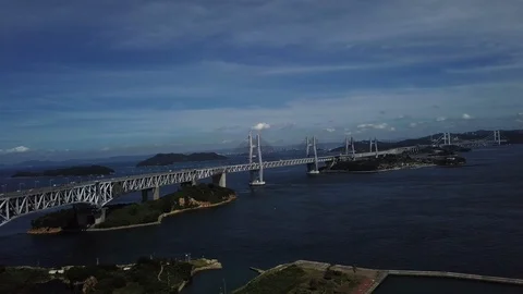 The aerial view of Setouchi Stock Footage 114157335