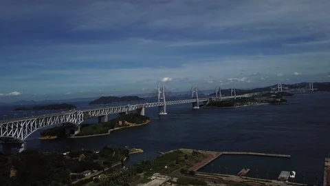 The aerial view of Setouchi Stock Footage 114157336