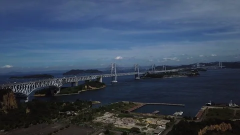 The aerial view of Setouchi Stock Footage 114157337