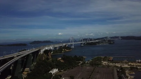 The aerial view of Setouchi Stock Footage 114157365
