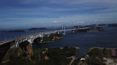 The aerial view of Setouchi Stock Footage 114157378