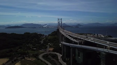 The aerial view of Setouchi Stock Footage 114157396