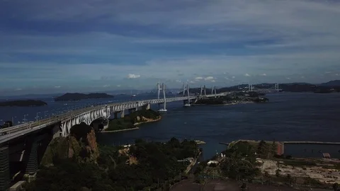 The aerial view of Setouchi Stock Footage 114157405