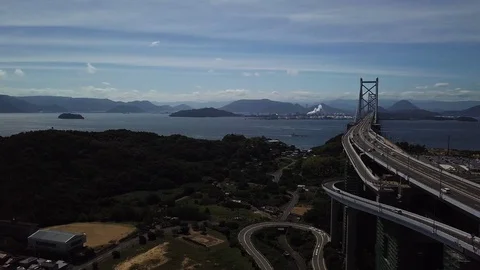 The aerial view of Setouchi Stock Footage 114157436