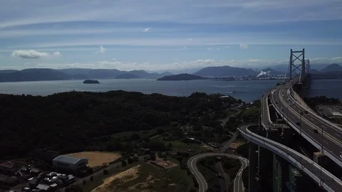 The aerial view of Setouchi Stock Footage 114157446