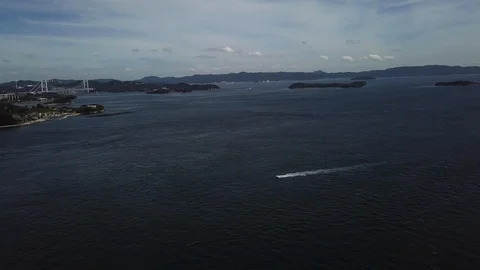 The aerial view of Setouchi Видео 114157487