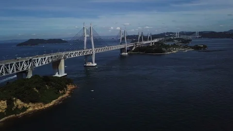 The aerial view of Setouchi Stock Footage 114157507