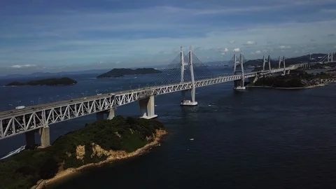 The aerial view of Setouchi Stock Footage 114157520