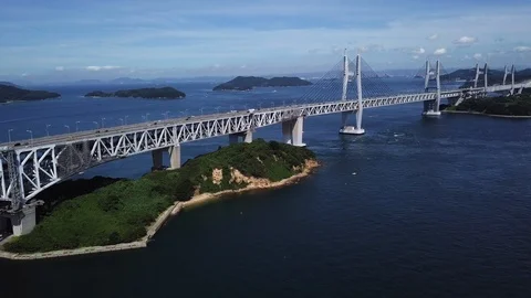 The aerial view of Setouchi Vídeos de archivo 114157544