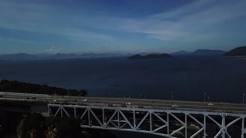 The aerial view of Setouchi Stock Footage 114157584