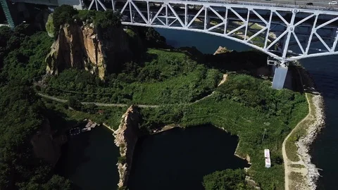 The aerial view of Setouchi Stock Footage 114157592