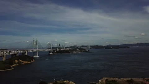 The aerial view of Setouchi Stock Footage 114157656