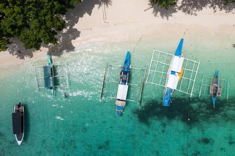 Aerial view of Seven Commandos Beach Stock Photos