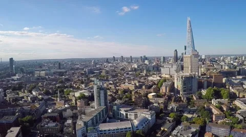 Aerial view of the Shard Stock Footage 68024725