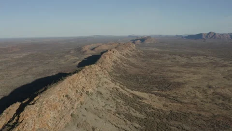 Aerial view of sharp ridgeline peak Stock Footage 191100909