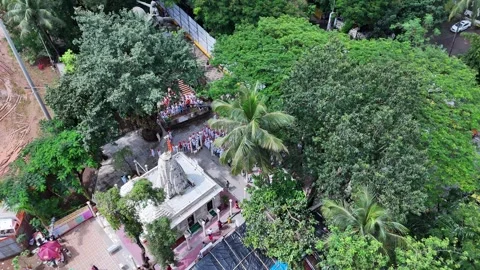 Aerial View of Shivaji Park, Dadar, Mumbai – 26 Sep 2025 Stock Footage 332840253
