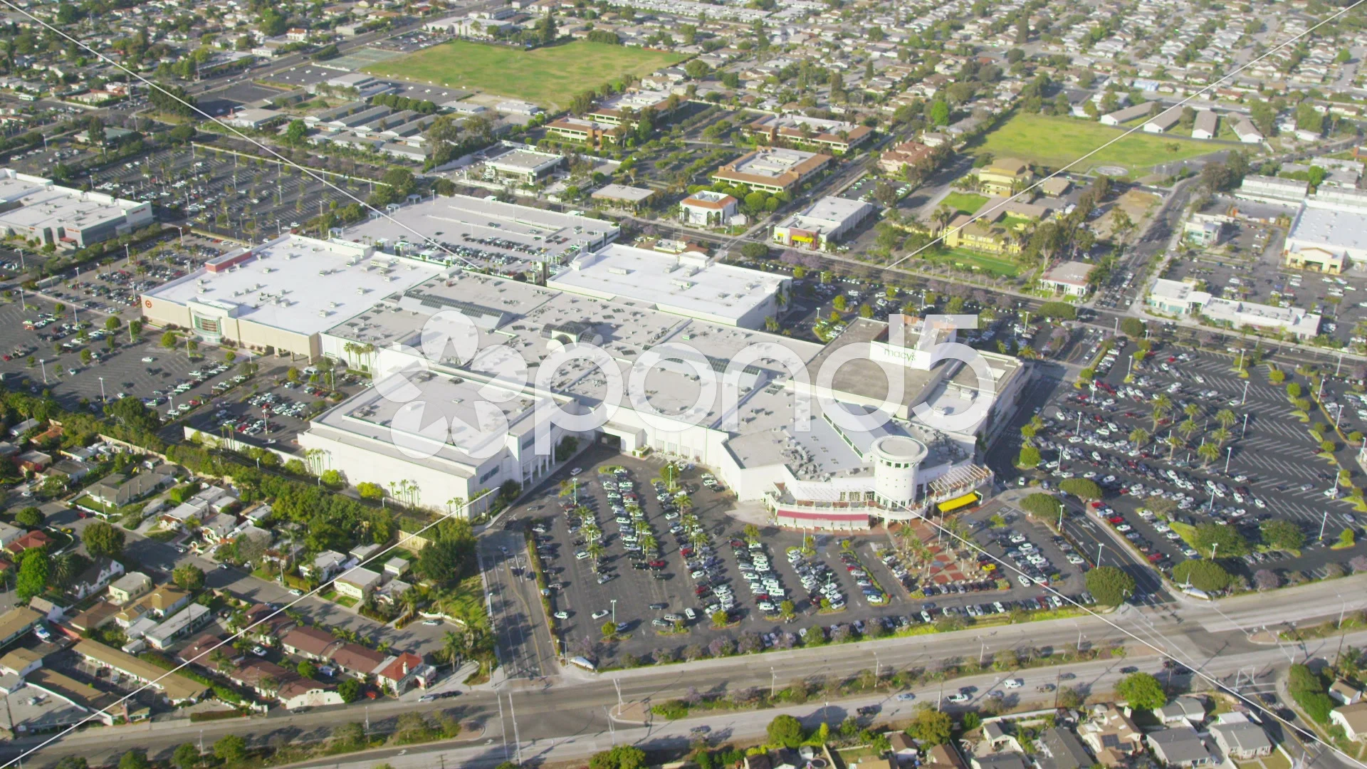 Aerial View of the San Jose, California Valley Fair Shopping Center