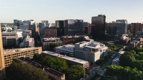 Aerial View Shot of Boston MA, Massachusetts USA Stock Footage 254770331