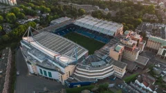 Pitch Level View of Stamford Bridge Stad, Stock Video