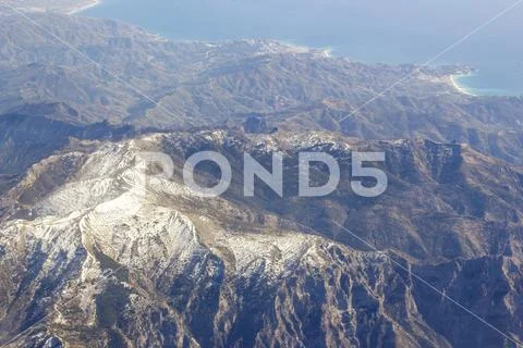 Aerial view of Sierra Nevada in Spain Stock Photos