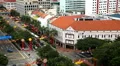Aerial View of Singapore, Bird Eye View of China Town, Skyscrapers, Holiday HD Footage