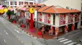 Aerial View of Singapore, Bird Eye View of China Town, Skyscrapers, Holiday HD Footage