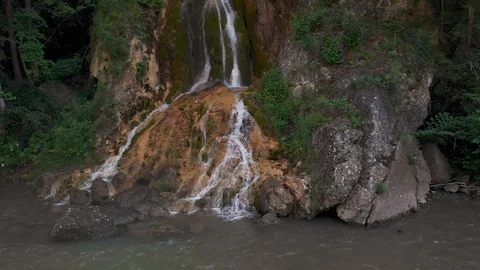Aerial view of Sipote waterfall Stock Footage 113408804