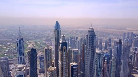 Aerial view of skyline Stock Footage 104197053