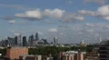 Aerial View Skyscrapers Tower City London 30 St Mary Axe Gherkin Leadenhall day HD Footage