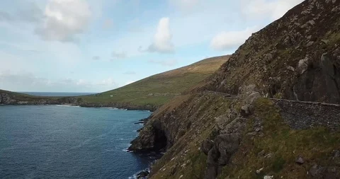 An Aerial View of Slea Head on the Ring of Kerry County Kerry Ireland 3 Stock Footage 108519155
