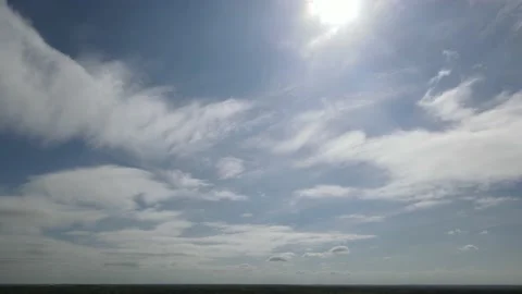 Aerial View of Slow Moving Clouds -07 Stock Footage 194500720