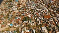 Aerial View Slums Of Manila, The Poor District. Philippines, Manila Stock Footage