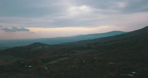 Aerial view of a small mountain Stock Footage 98372630