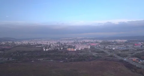 Aerial view of a small town 스톡 동영상 98372218