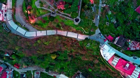 An aerial view of a small town Stock Footage 273024342