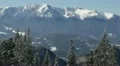 Aerial View Snow Covered Mountains Panorama Beautiful Winter Alpine Landscape HD Footage