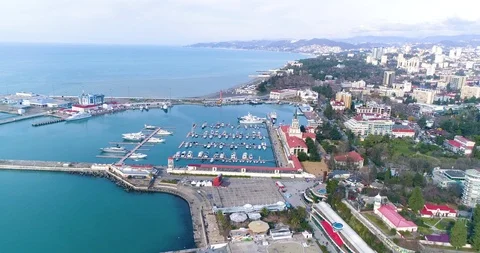 Aerial view of Sochi. Stock Footage 86522776