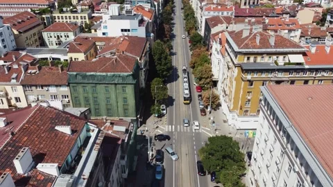 Aerial view of the Sofia Stock Footage 251526638